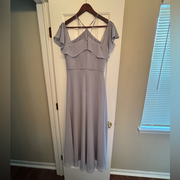 Blue grey MoriLee dress - Picture 2 of 3